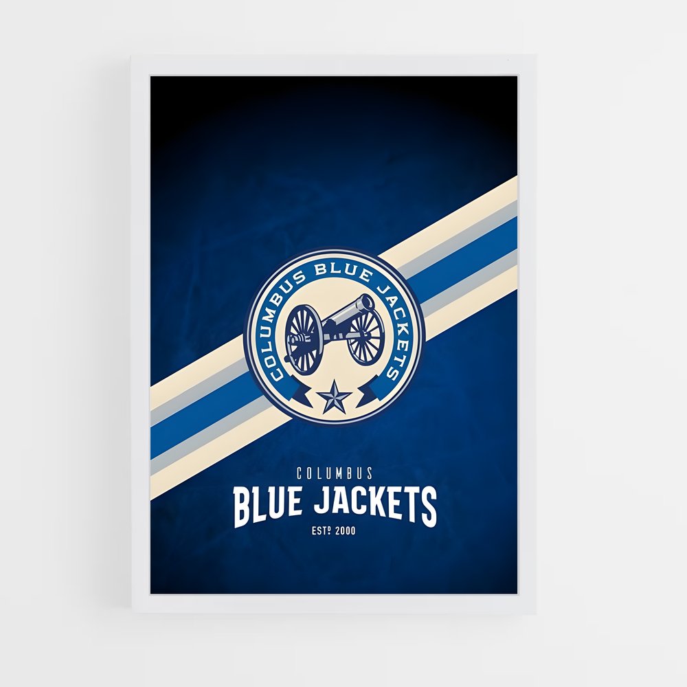 Poster Blue Star Rising – affiche Hockey sur glace (vue 3)